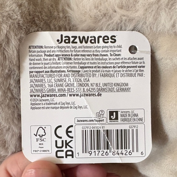 Applause Super Soft Elephant Stuffed Animal 2024 NWT 15” - Picture 9 of 9